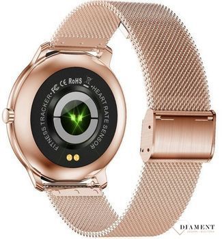 Smartwatch Rubicon na bransolecie Super Slim 9 mm różowe złoto RNBE66 (2).jpg
